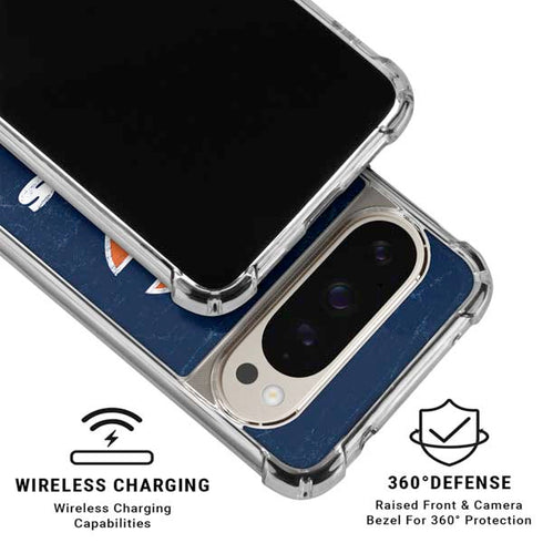 NFL Chicago Bears Distressed Pixel 9 Pro XL Clear Case